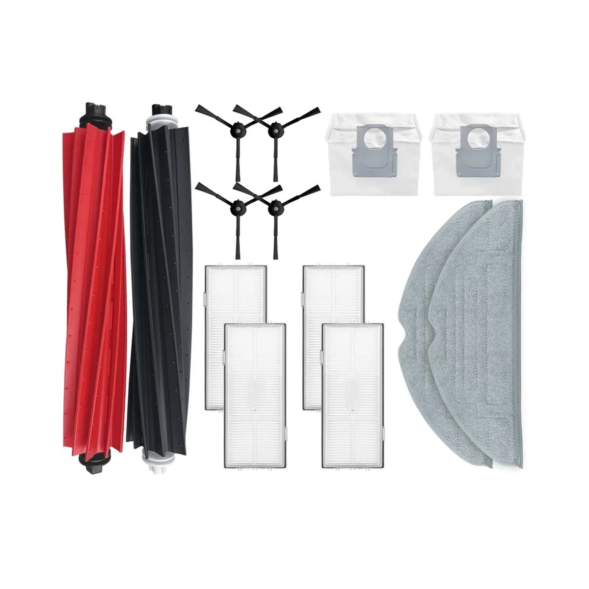 

Сдвоенная основная и боковая щетки для робота-пылесоса S8 Pro, насадка на швабру с Hepa-фильтром, запчасти для мешка для пыли