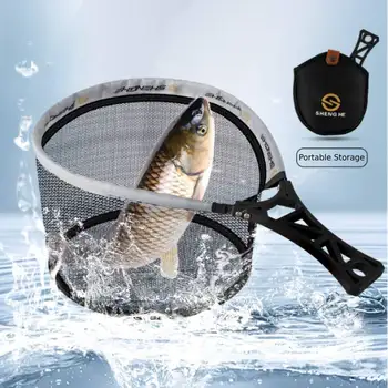 Collapsible Fishing Landing Net Small Mesh Foldable Landing Net