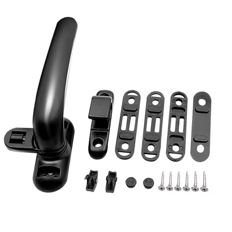 Savagrow Casement Window Locking Handles (2 Pack) - Aluminum Alloy, Black, 140x40x42mm, Left & Right Hand - View #2