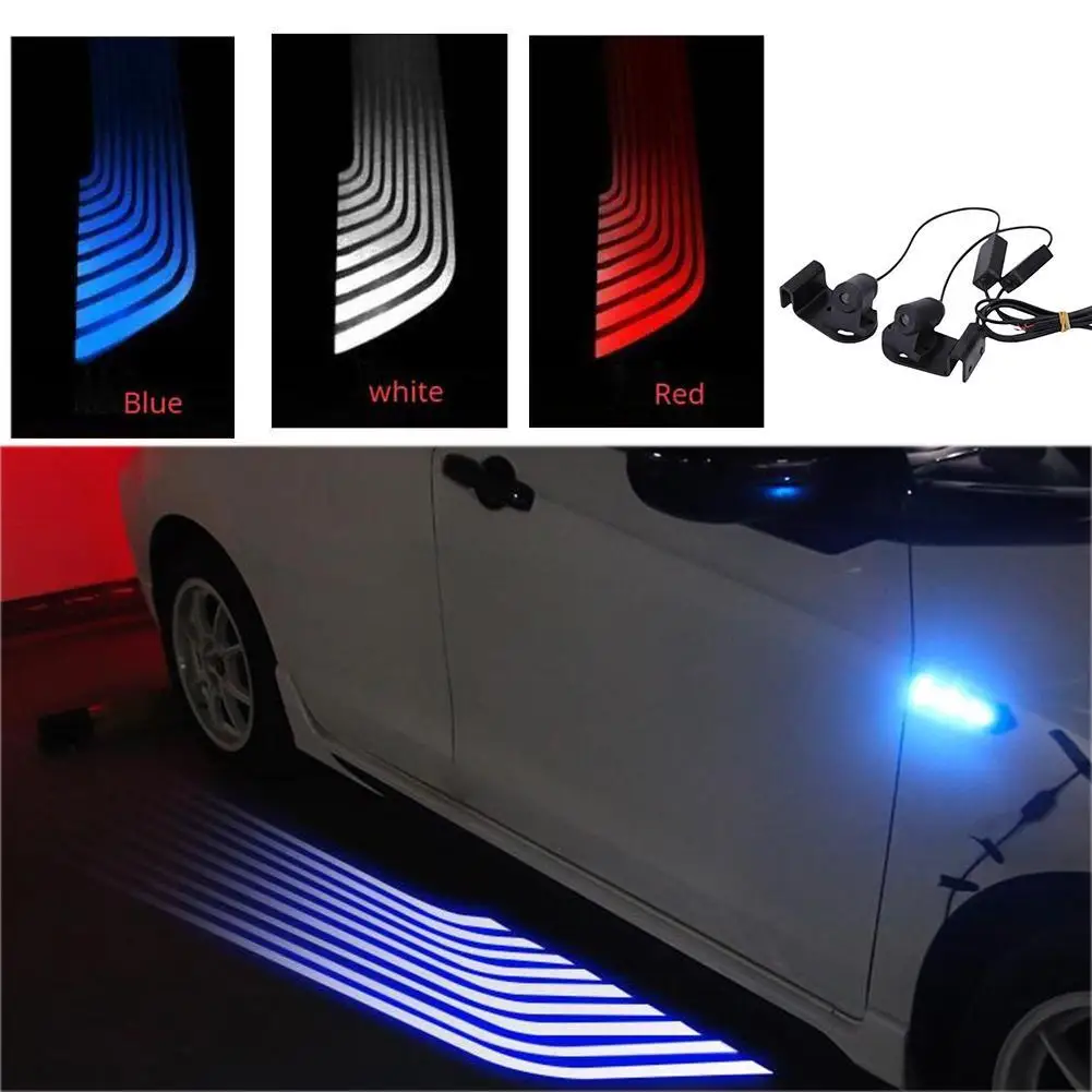 

2 шт. Автомобильные Крылья ангела, приветственная лампа, тень, атмосферная лампа 12-24 В, проекция детской двери, светильник любой мечты O5T1