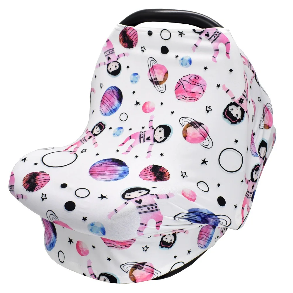 Stretchy Car Seat Cover Stroller Beast Feeding Scarf Baby Carseat Canopy Privacy Nursing Shield