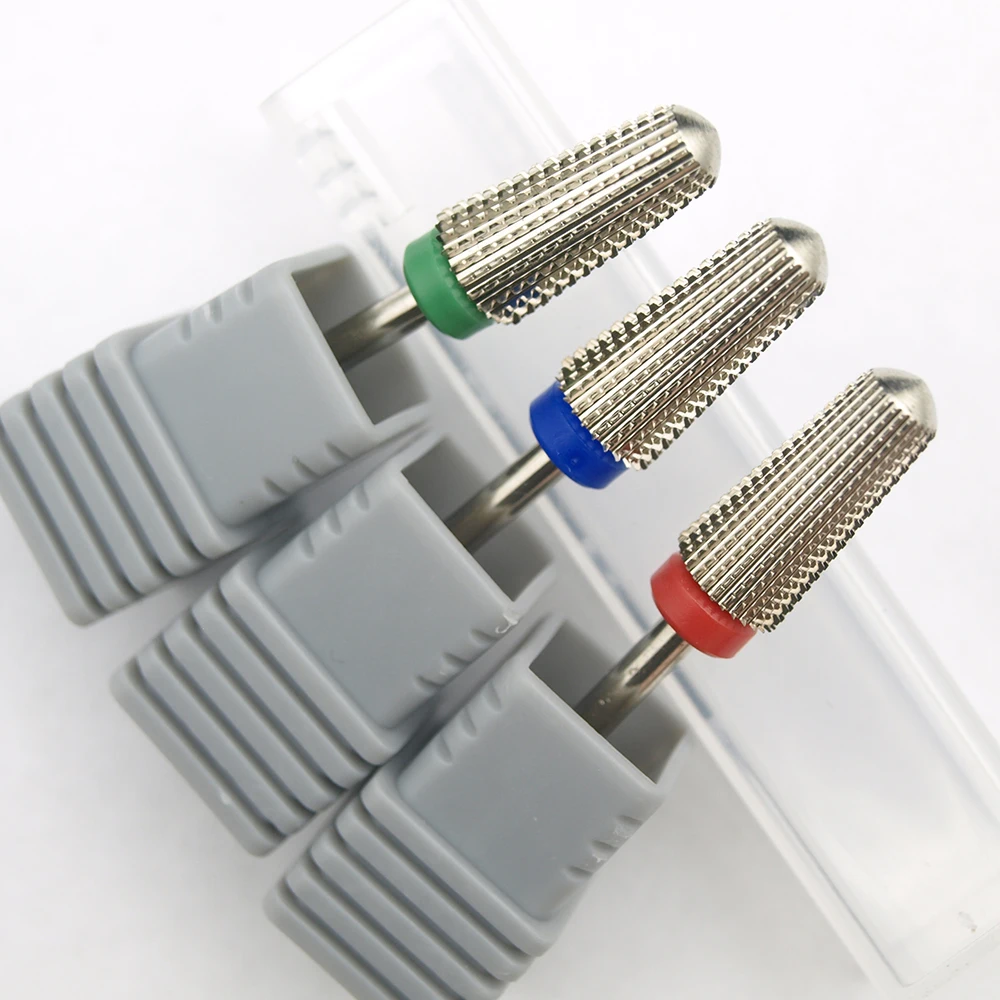 5 IN 1 Carbide multi-function Round Tungsten Carbide Nail Milling Drill Bits Double Hand Use nail drill bit,nail drill bits
