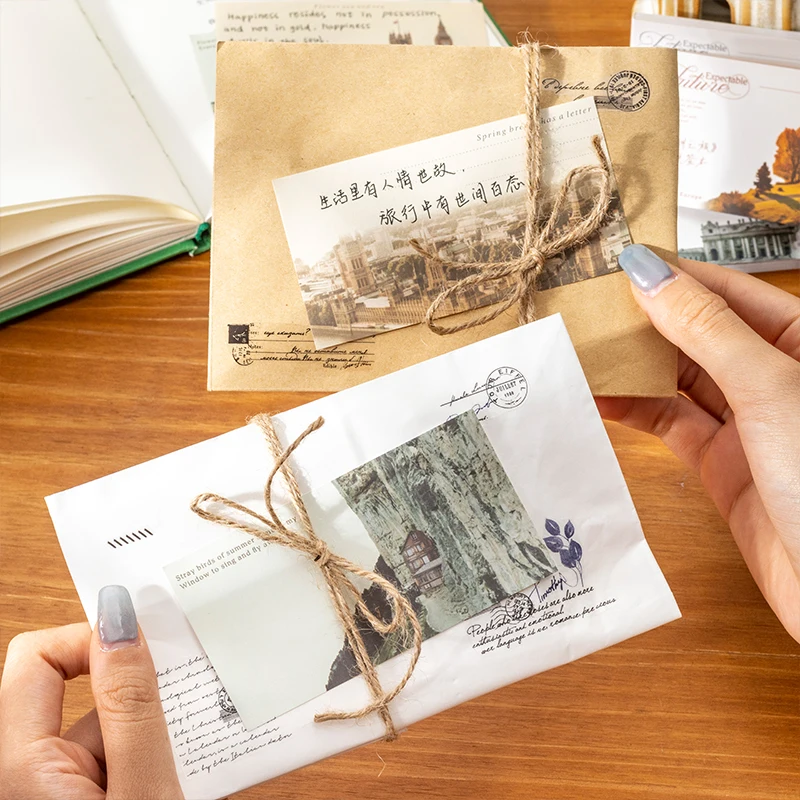 Vintage Building Memo Pad - Creative DIY Junk Journal and Scrapbooking Paper (40 Sheets)