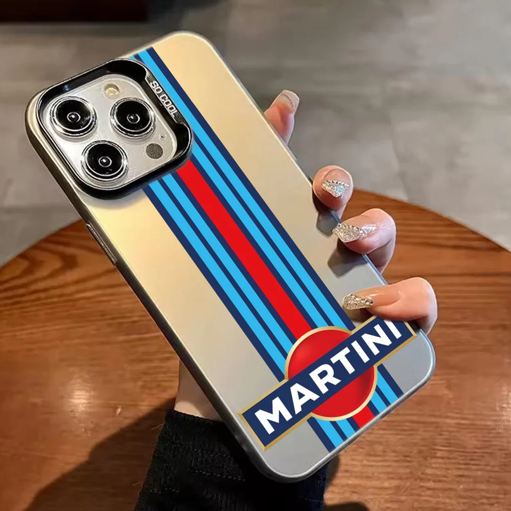 Sleek Silver Silicone Laser Soft Phone Case by M-Martini R-Racing