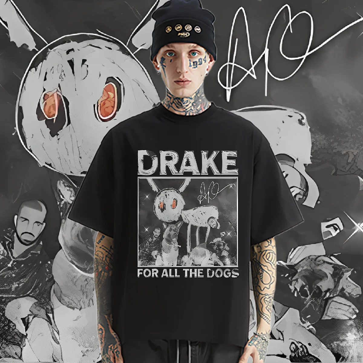 

Big Size Loose Tees Vintage Classic For Men‘s Clothes Design Special Hippie T-shirt Classic Casual Tops Frivolous Drake Shirt