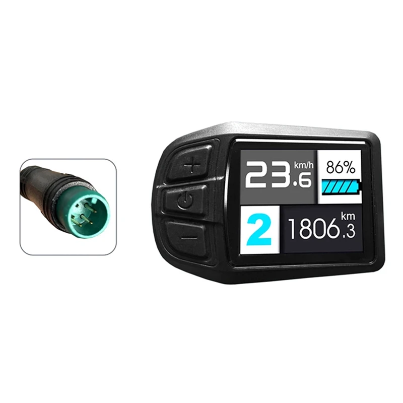 

LCD TFT UKC3 Display Speed Battery Time Indicator For Electric Bicycle 24V 36V 48V Motor Conversion Kit