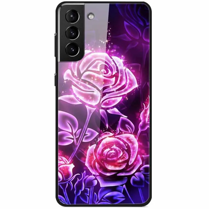 samsung silicone case For Samsung S22 5G Case Ultra Plus Tempered Glass Protective Hard Back Cover for Samsung Galaxy S22 Ultra Case S22+ S22Ultra silicone case samsung Cases For Samsung