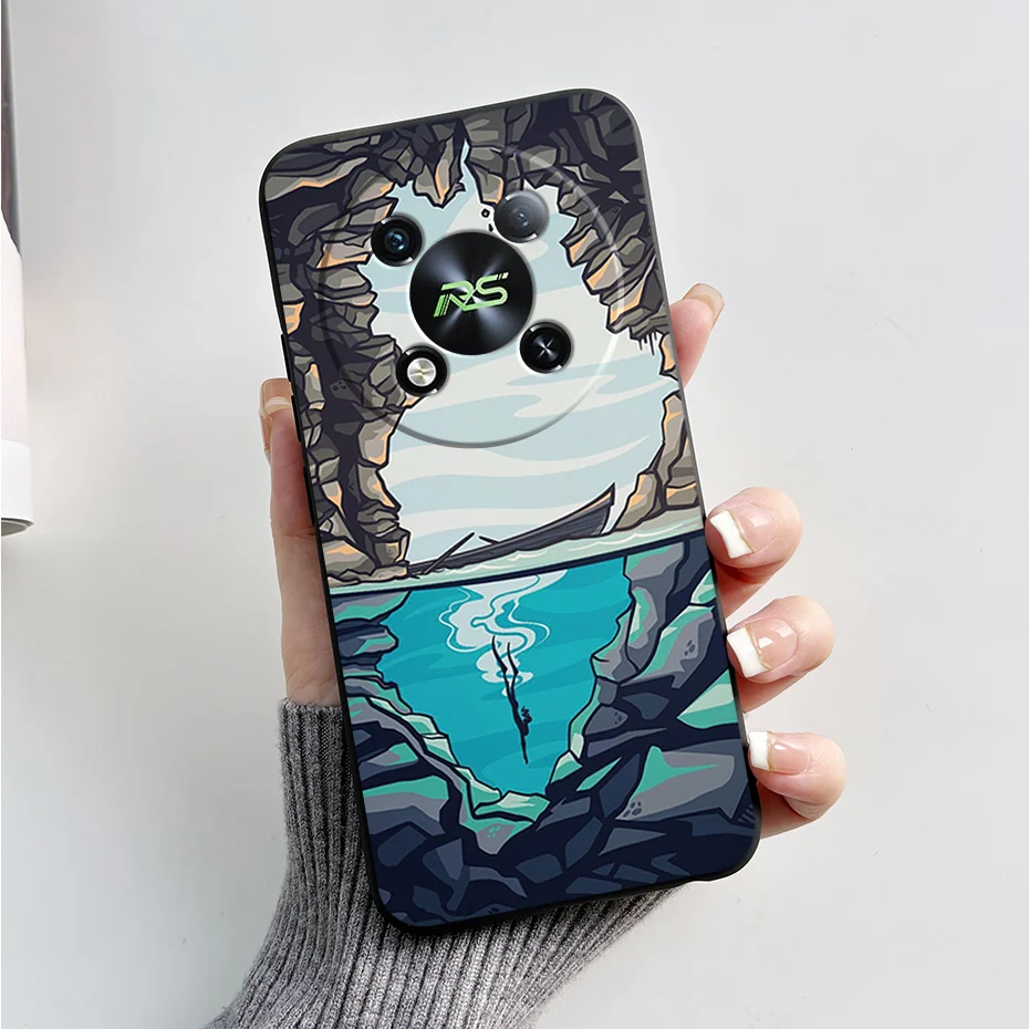 Marble Black Matte Soft TPU Silicone Full Protective Phone Case