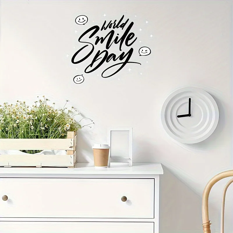 Smile Mirror Wall Sticker Removable Wall Stickers Diy Wallpaper For Hallway Wall Decoration Murals 4