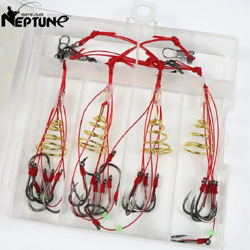 ExplosionHook4Pcsbox712FishingHooksAntiHangingBottomBarbed