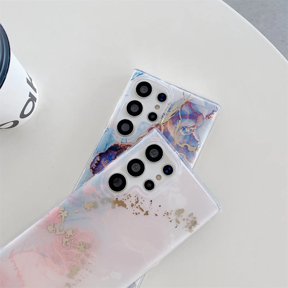 Glitter Marble Hard Phone Case – Stylish Protective Cover