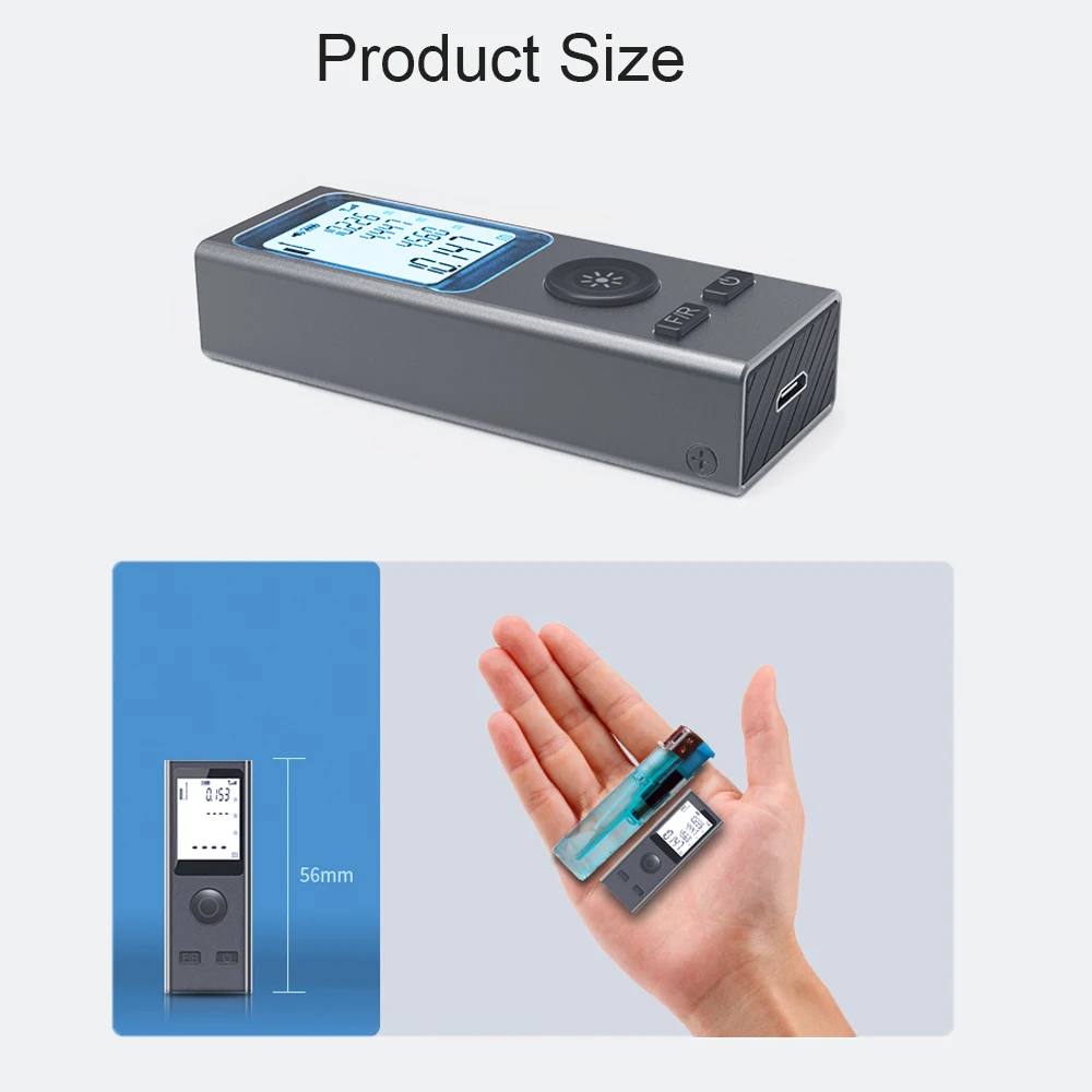 SmartLaserRangefinderIntelligent2304050MDigitalLaserRangefinderMiniUsbCharging