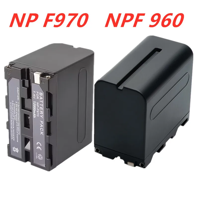 12000mAh NP-F970 NPF-960 Photographic Lamp Battery For LED Video Monitor Battery Yongnuo Photography light Battery