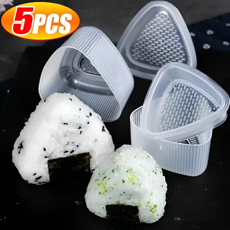 1~5PCS Trilater Form for Onigiri Rice Ball Sushi Maker Non-Stick Kitchen Sushi  Making Kit Seaweed Press Device Mold For Kids - AliExpress