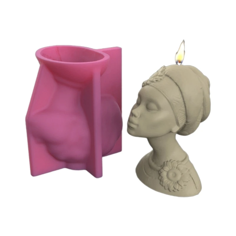 

Body Plaster Resin Soap Mold Women Portrait Candle Epoxy Casting Mold Home Decor K3ND