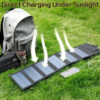 6-fold 800W Foldable solar panel 20w/h  portable solar panels charger USB 5V DC Full time power solar panel mobile power supply 2