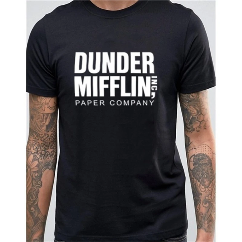 

Футболка Naicissism The Office D-Dunders Mifflin Мужская Удобная рубашка с коротким рукавом