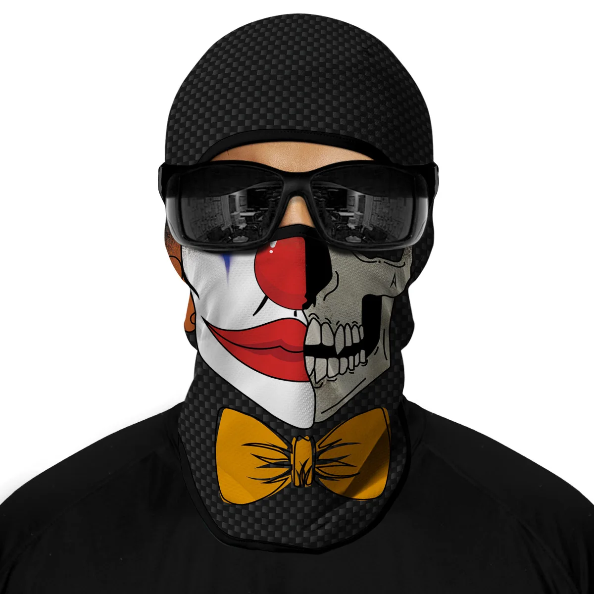 New 3D Skull Balaclava Motorcycle Face Cover Ski Mask Clown Funny Headwear Outdoor Multifunction Head Face Neck Warmer Bandana