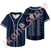 Sabrina Carpenter Short n' Sweet Tour Merch Baseball Jacket New Logo Tee Women Men Fashion Short Sleeve T-Shirts 2