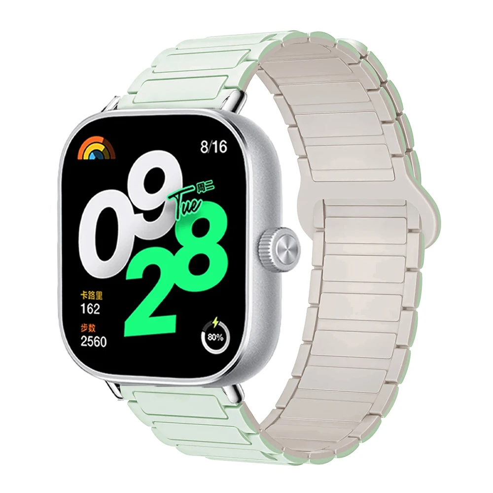 Magnetic Silicone Bracelet Strap - Replaceable Watchband Accessory