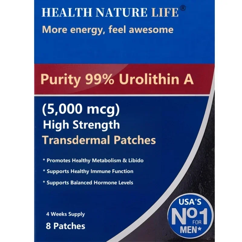 Purity 99% Urolithin A-5,000 mcg (High Strength) Healthy Aging Formula-Transdermal Patches Patches Made in USA 8 Weeks Sup estrogen patch