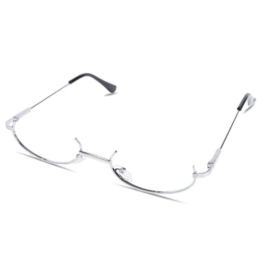 Harajuku Unisex Vintage Oval Metal Frame Eyewear for Cosplay and Photography