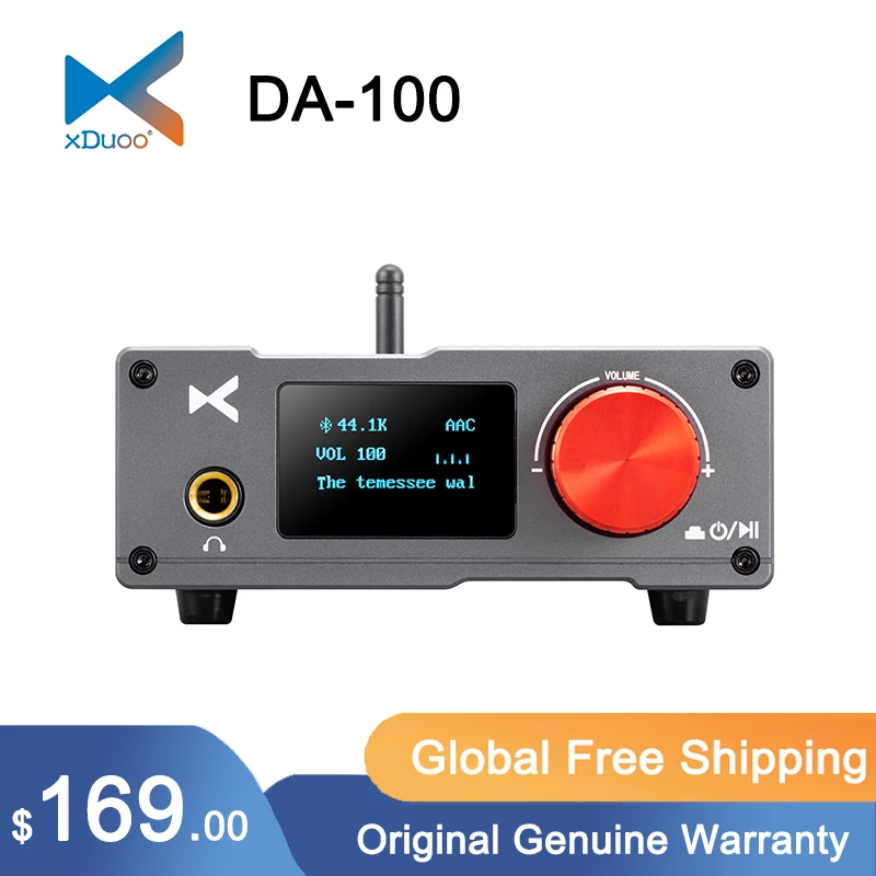 

XDUOO DA-100 усилитель мощности ES9018K2M выходная мощность 50 Вт * 2 HD Bluetooth Поддержка SBC/AAC/aptX/LDAC DA100 USB DAC усилитель для наушников