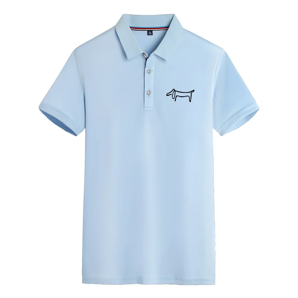 Polo da Uomo Comoda con Logo Stampato Casual a Maniche Corte - immagine 2