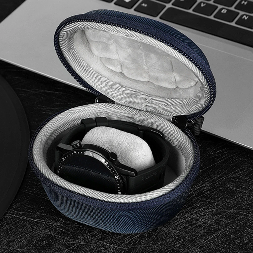 Hard Shell Travel Storage Bag Hard Carrying Case EVA Protective Storage Case for Apple Watch Series 7 6 5 for Huawei Watch Fit 2 watch storage box,watch storage bag,watch storage pouch,watch protector