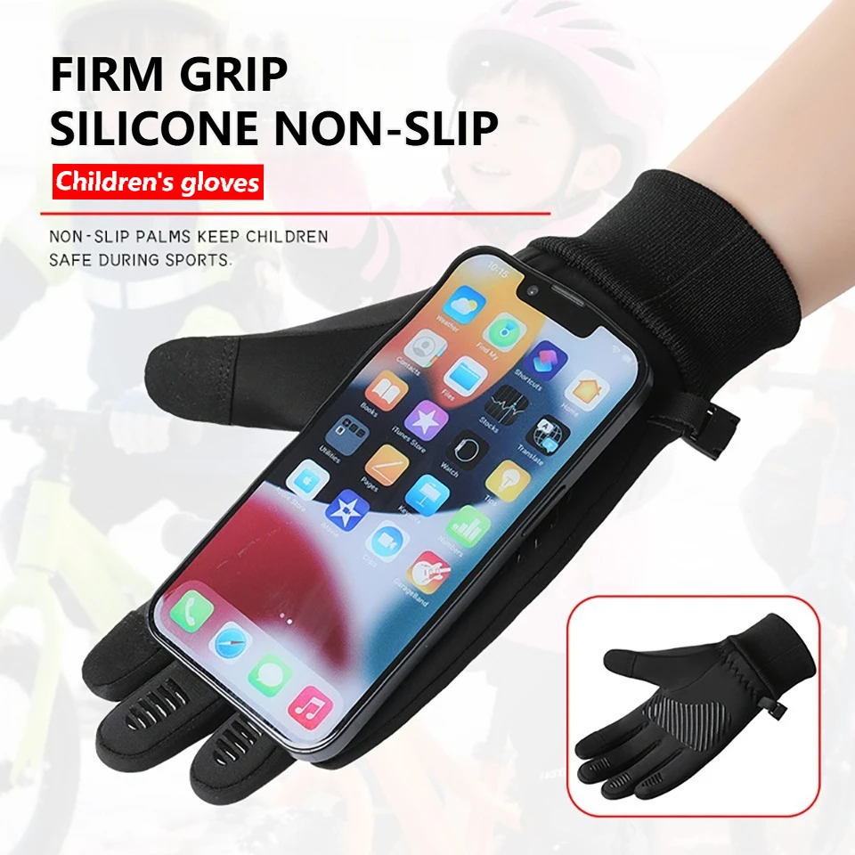 Kids Winter Touchscreen Gloves - Soft, Warm, Anti-Slip