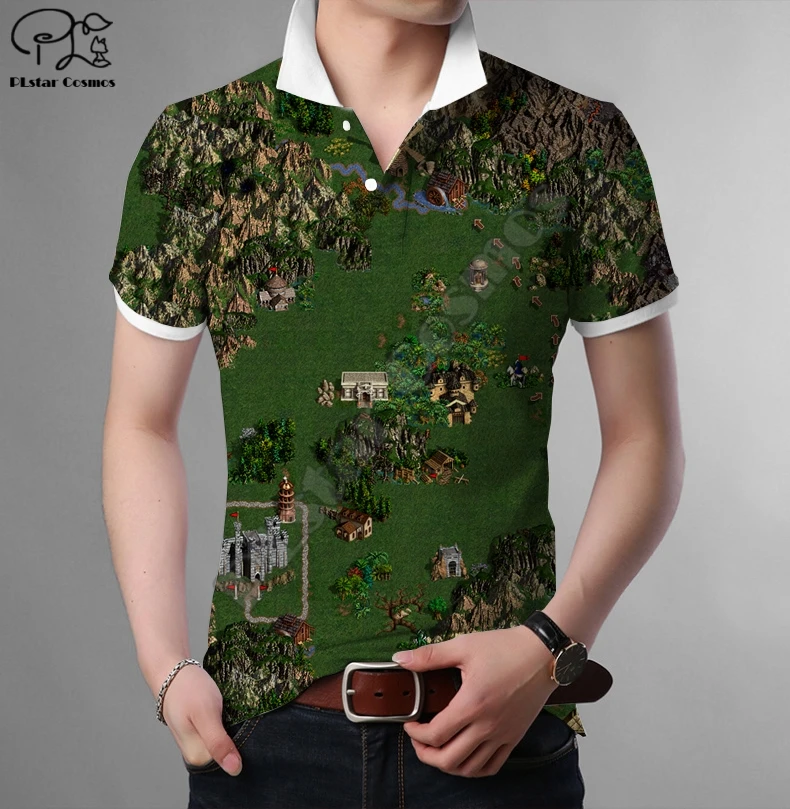 PLstar Cosmos Heroes of Might & Magic 3D-gedrucktes Herren-Poloshirt, Sommermode, kurzärmelig, Spielekarte, Poloshirt POL-30 – Detail 13