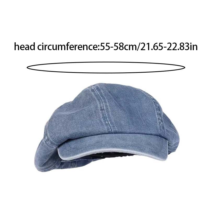 Hot Sale Spring And Summer Denim Beret For Women Elegant Artistic Painter Hat Korean Style Fashion Berets Cap Casual Ladies Caps_mkmklike.com