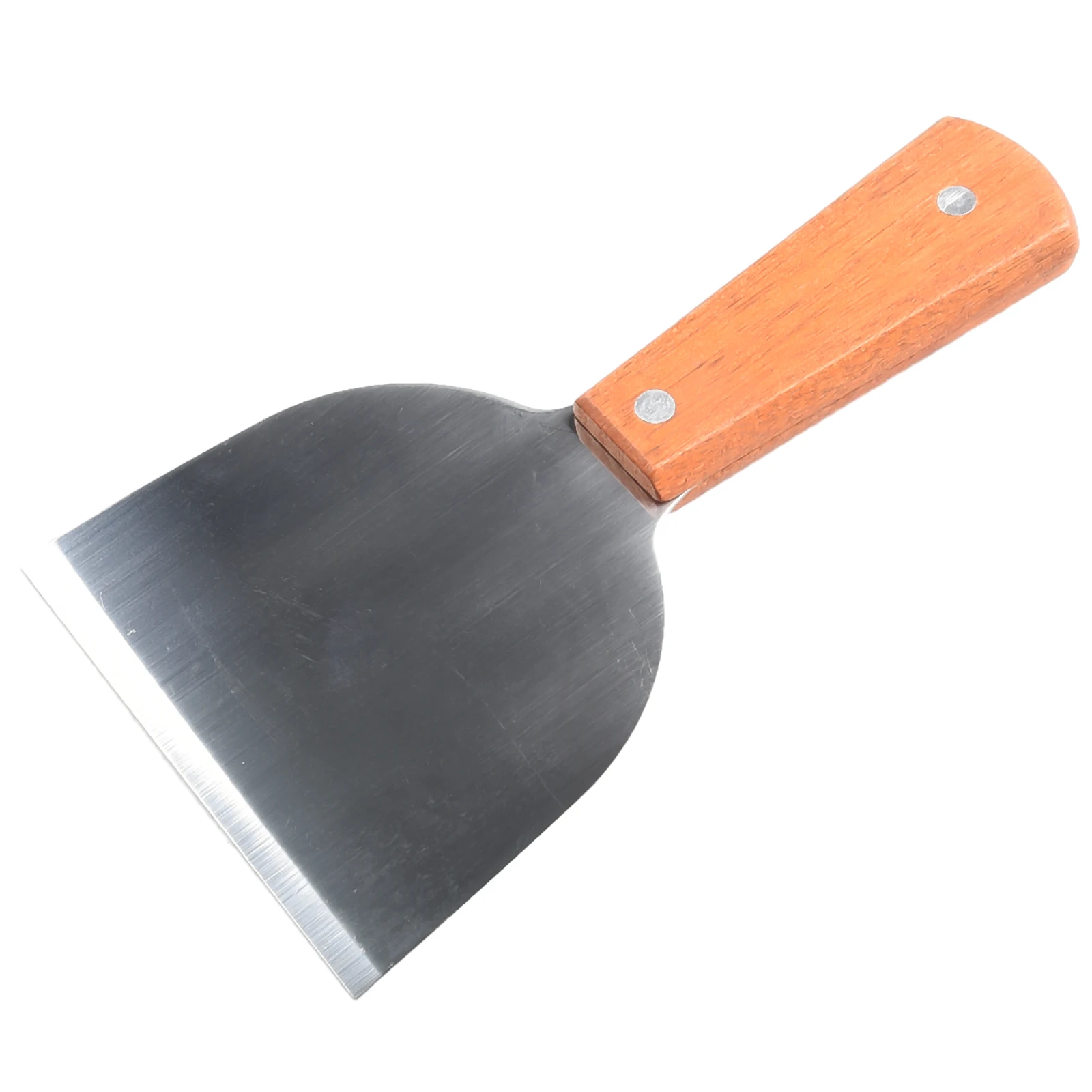Barbecue Tools 1pcs Stainless steel wooden handle large semi circular material shovel Steak Spatula barbecue baking pizza Grill Flipper tools