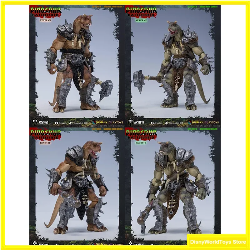 100% Original Axytoys Dinosaur Battlefield Carnotaurus Warrior Recute Warrior Veterano In Stock Action Figures Model Toys