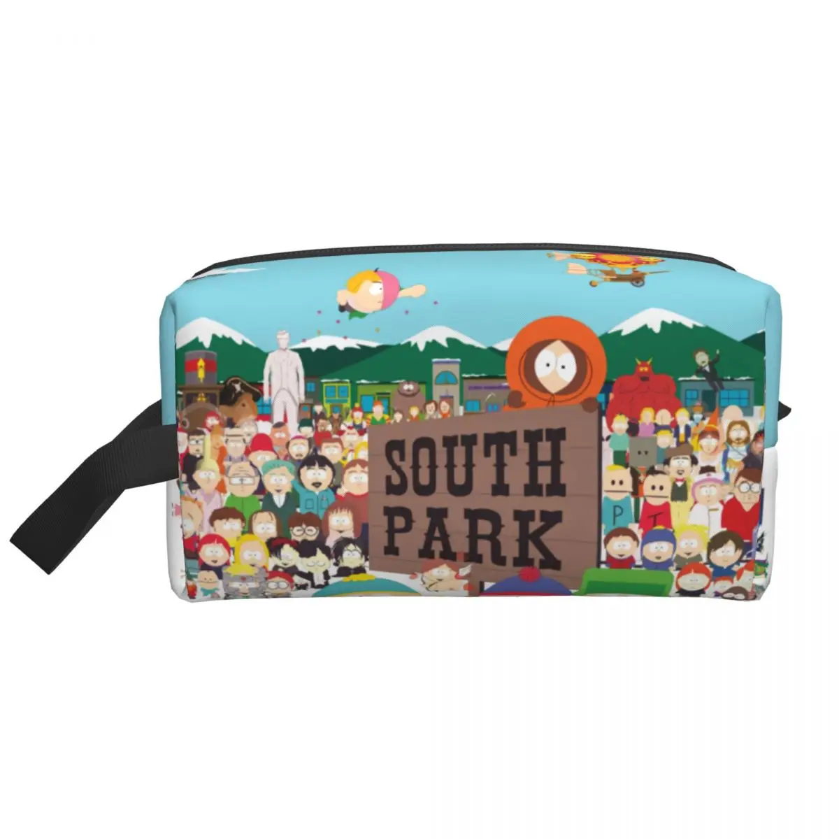 thumbnail image 1 of Neceser personalizado con dibujos animados de Anime SouthPark para mujer, organizador de maquillaje y cosméticos de Eric Cartman, estuche de almacenamiento de artículos de belleza para mujer, 1 of 5