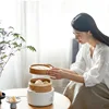 220V Bamboo Steamer Fish Rice Vegetable Snack Basket  Home Appliance Rice Noodle Roll Steamer Electric Steamer 2