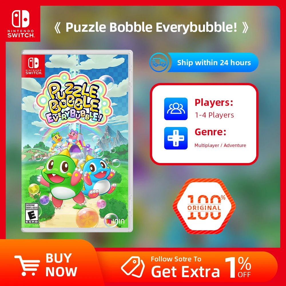 Jogo Puzzle Bobble Everybubble! Nintendo Switch