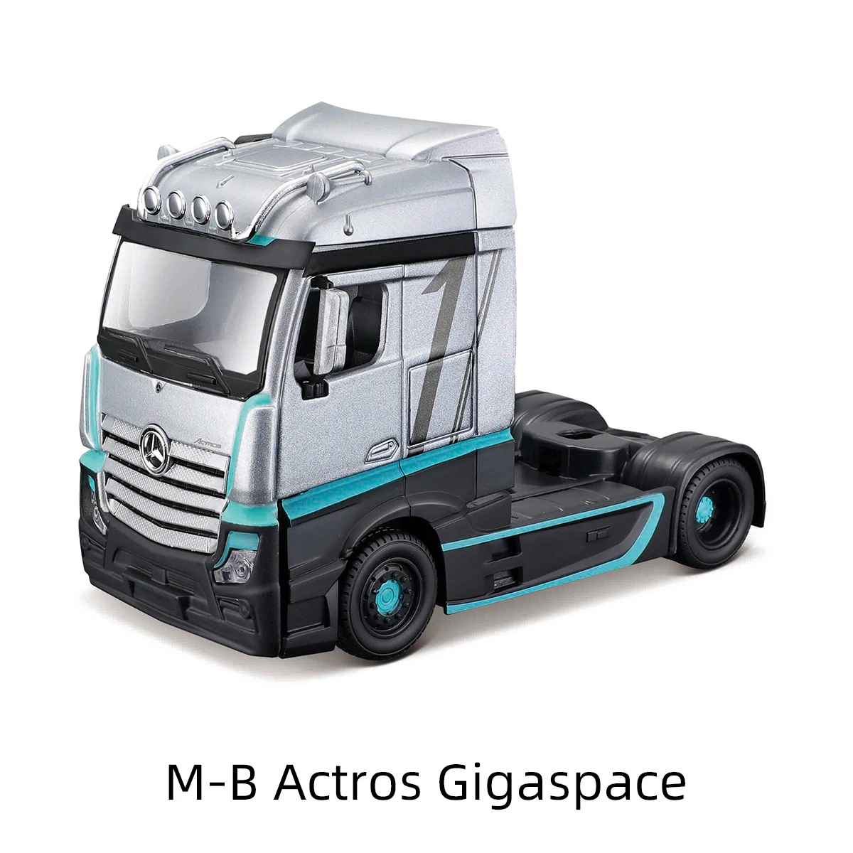 Bburago 1:43 Mercedes-Benz Actros GigaSpace 4X2 Heavy Tractor Truck Head Die Cast Collectible Hobbies Motorcycle Model Toys