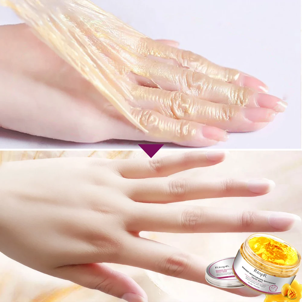 

Mango Moisturizing Hand Wax Whitening Skin Hand Mask Repair Exfoliating Calluses Acid Anti-Aging Hand Skin Treatment Scrub 50g