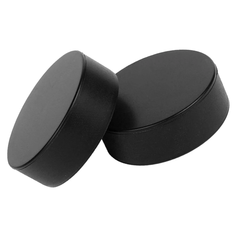 2 Pcs Black Training Ice Hockey Ball Roller Skating Field Hockey Supplies Game Team Sports Indoor Small