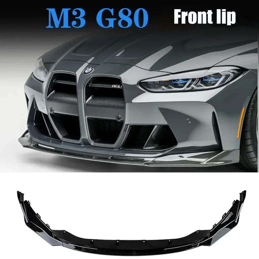 

For BMW G80 M3 G82 G83 M4 2020-2023 2024 Carbon Fiber AB Front Bumper Lip Splitter Diffuser Body Kits Spoiler Guard Protector