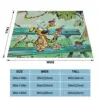 Belgium Comic Blanket Flannel Spring Autumn Marsupilami Feeding Birds Warm Throws For Winter Bedding 3