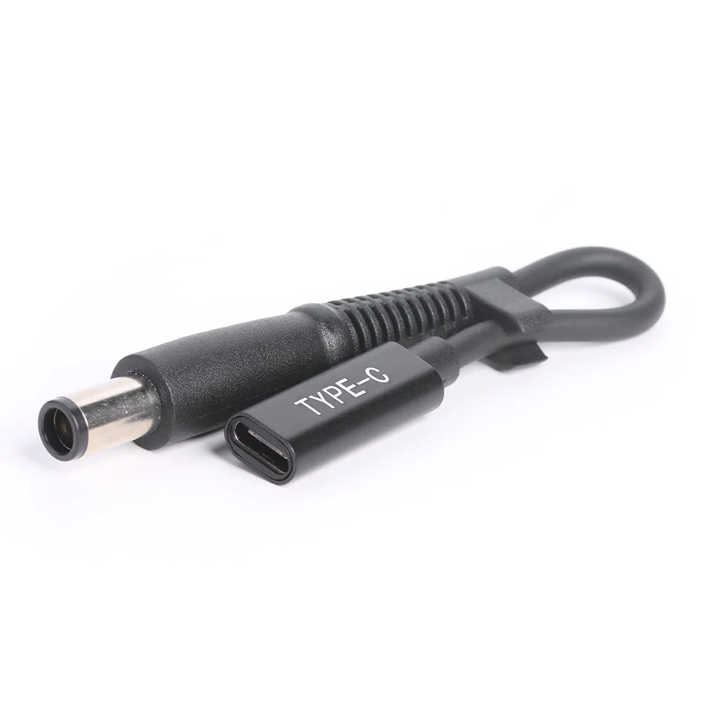PD Charging USB C Female to 7.4x5.0mm DC Jack Laptop Charger Converter for HP