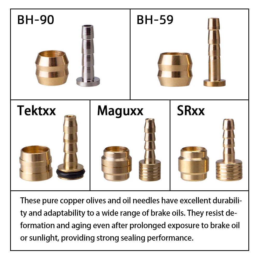 Kit Inserti Oliva Freni Tektro - 20 Pezzi In Ottone, Per Tubi Freno Idraulici Bici - Foto 7
