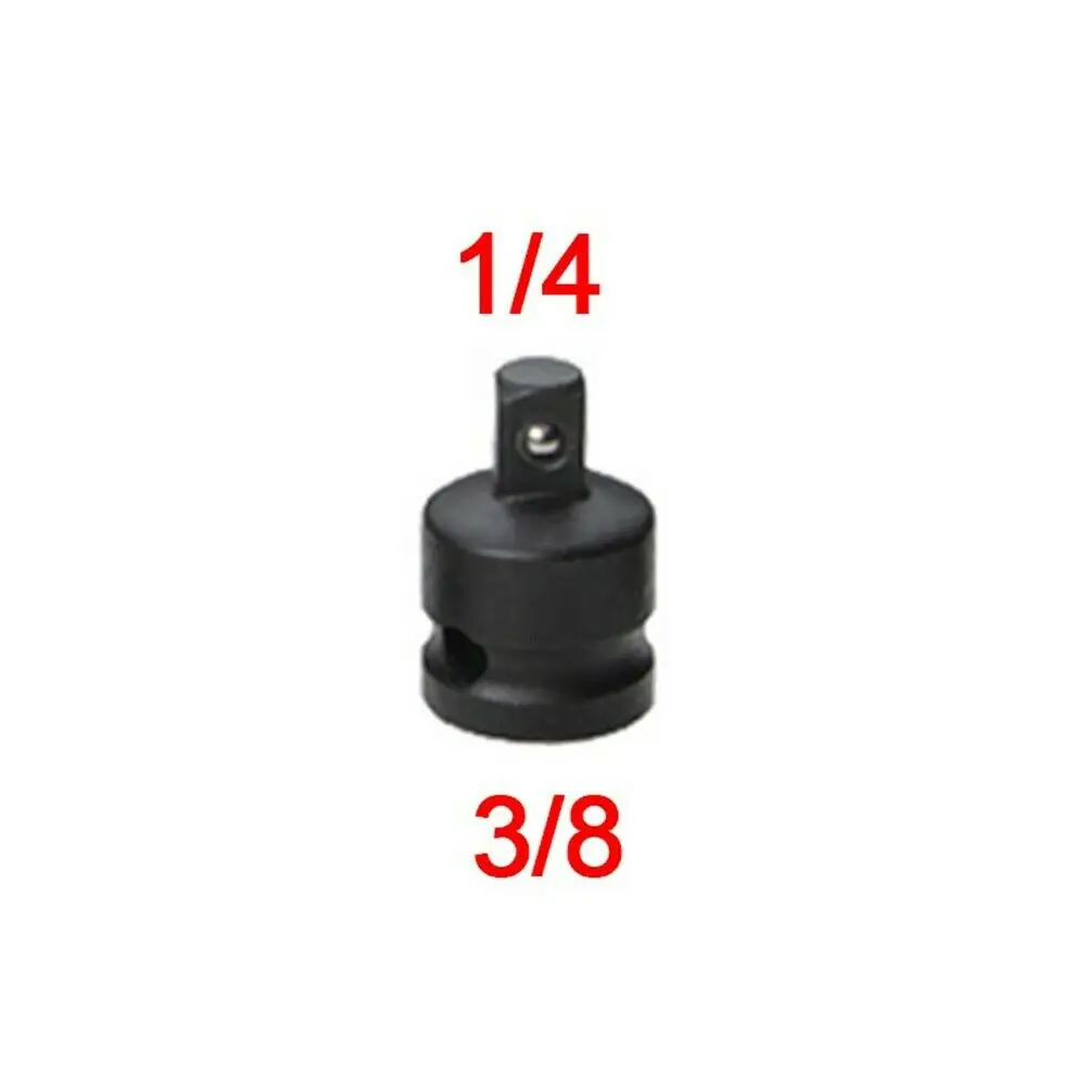 Jeu d'adaptateurs de douilles noires 6 pièces Conversions de tournevis à  percussion Clé en acier allié au chrome-molybdène 1/4 auf 3/8, 3/8 auf 1/4,  3/8 auf 1/2, 1/2 auf 3/8 , 1/2 sur 3/4, 3/4 sur 1/2