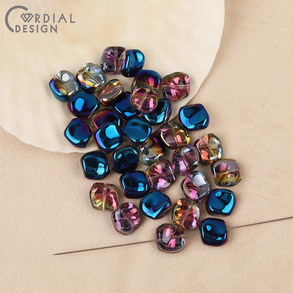 Cordial Design 11*11MM 300pcs DIY Glass Bead/Geometry Shape/Hand Made/Aurora Effect/Beads Making/Jewelry Findings & Components 39 Cordial Design 11*11MM 300pcs DIY Glass Bead/Geometry Shape/Hand Made/Aurora Effect/Beads Making/Jewelry Findings & Components - cordial
