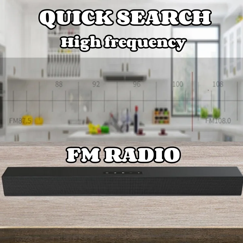 BS-18B Wireless Bluetooth 5.0 Speaker High Power Indoor and Home Integrated Wall Mounted TV FM radio Five wired playback modes 4