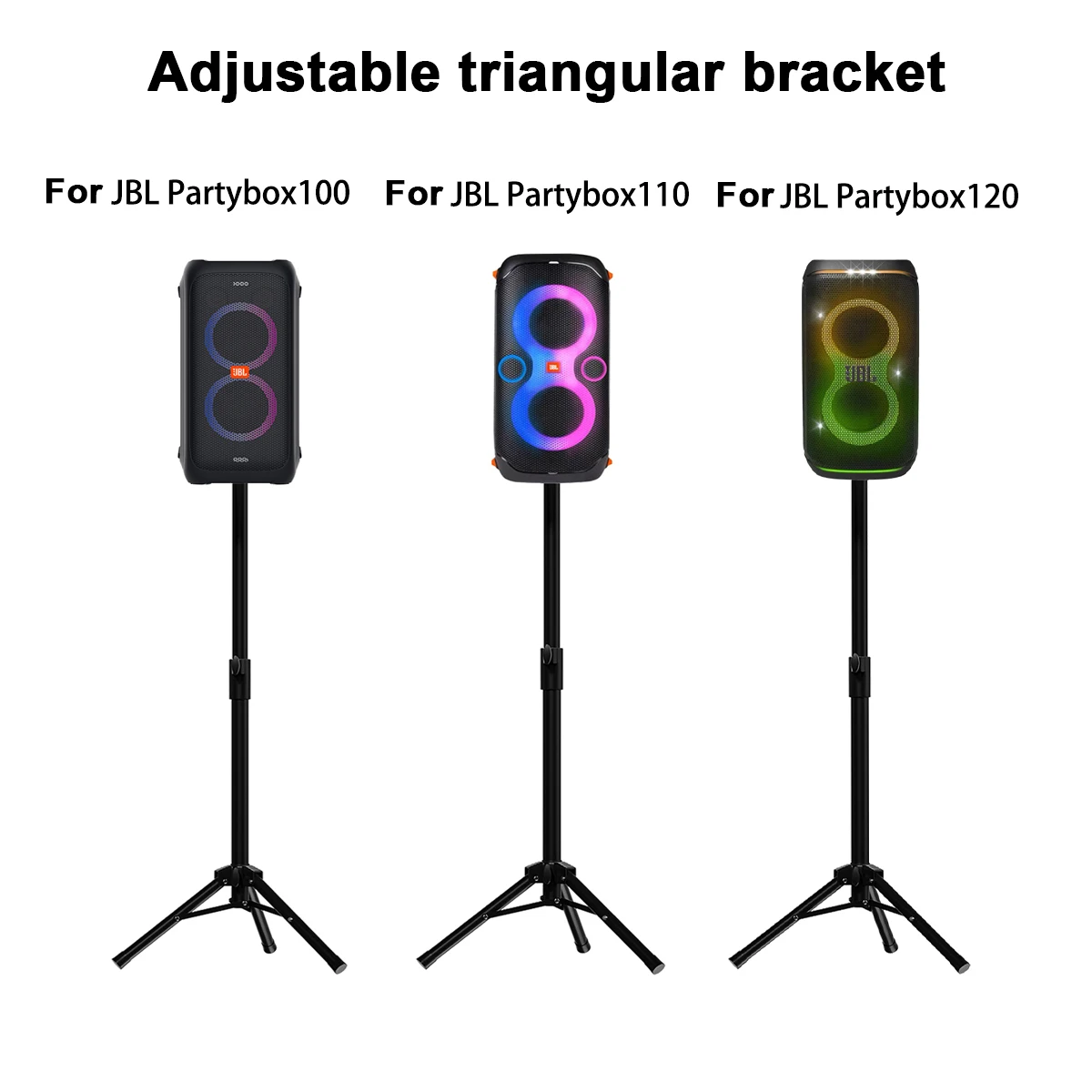 Speaker Floor Stand Bracket Holder All Metal Construction Stand Floor Speaker Stand For JBL Partybox 100/110/Club 120/310/520