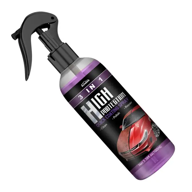 3 In 1 Quick Coating Spray High Protection Shine Armor Ceramic Car Wash Car  Shield Coating Cleaning Nano Polishing Paint Wax