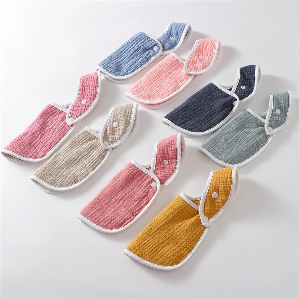 

5Pcs Feeding Bibs Baby Burp Cloths for 0-12M Infant Gender Neutral 6 Layer Cotton Saliva Towel Drooling Bib for Newborn